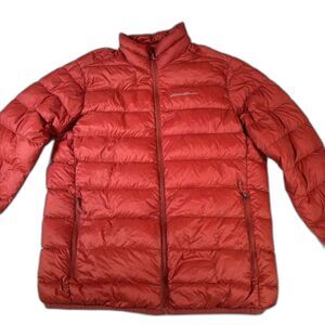 Eddie Bauer Microlight III Down Packable Water Repel Puffer Full Zip Jacket Sz S